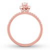 Thumbnail Image 1 of Diamond Engagement Ring 3/8 ct tw Round-cut 10K Rose Gold