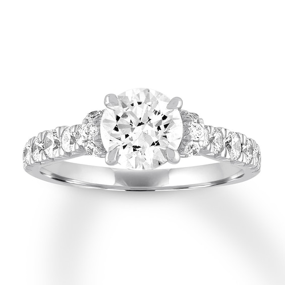 Now + Forever Diamond Engagement Ring 2-1/4 ct tw Round-cut 14K White Gold