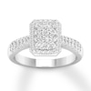 Thumbnail Image 1 of Now + Forever Diamond Engagement Ring 1/2 ct tw Round-cut 10K White Gold