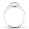 Thumbnail Image 2 of Now + Forever Diamond Engagement Ring 1/2 ct tw Round-cut 10K White Gold