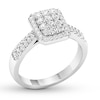 Thumbnail Image 3 of Diamond Engagement Ring 1/2 ct tw Round-cut 10K White Gold