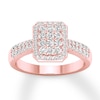 Thumbnail Image 0 of Diamond Engagement Ring 1/2 ct tw Round-cut 10K Rose Gold