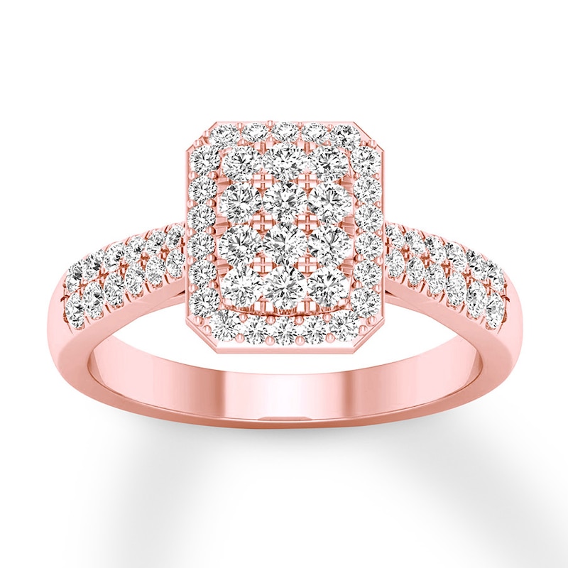 Main Image 1 of Now + Forever Diamond Engagement Ring 1/2 ct tw Round-cut 10K Rose Gold