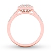 Thumbnail Image 1 of Diamond Engagement Ring 1/2 ct tw Round-cut 10K Rose Gold