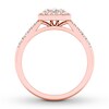 Thumbnail Image 1 of Diamond Engagement Ring 1/2 ct tw Round-cut 10K Rose Gold