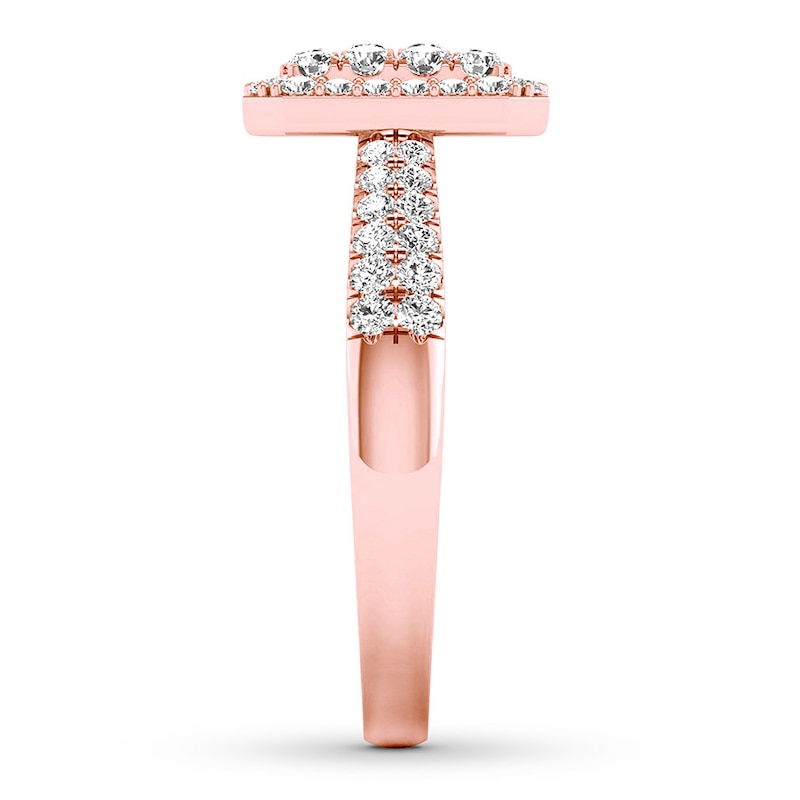 Main Image 3 of Now + Forever Diamond Engagement Ring 1/2 ct tw Round-cut 10K Rose Gold