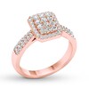 Thumbnail Image 3 of Diamond Engagement Ring 1/2 ct tw Round-cut 10K Rose Gold