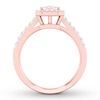 Thumbnail Image 1 of Diamond Engagement Ring 1/2 ct tw Round-cut 10K Rose Gold