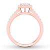Thumbnail Image 1 of Diamond Engagement Ring 1/2 ct tw Round-cut 10K Rose Gold