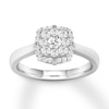 Thumbnail Image 0 of Diamond Engagement Ring 1/4 ct tw Round-cut 10K White Gold