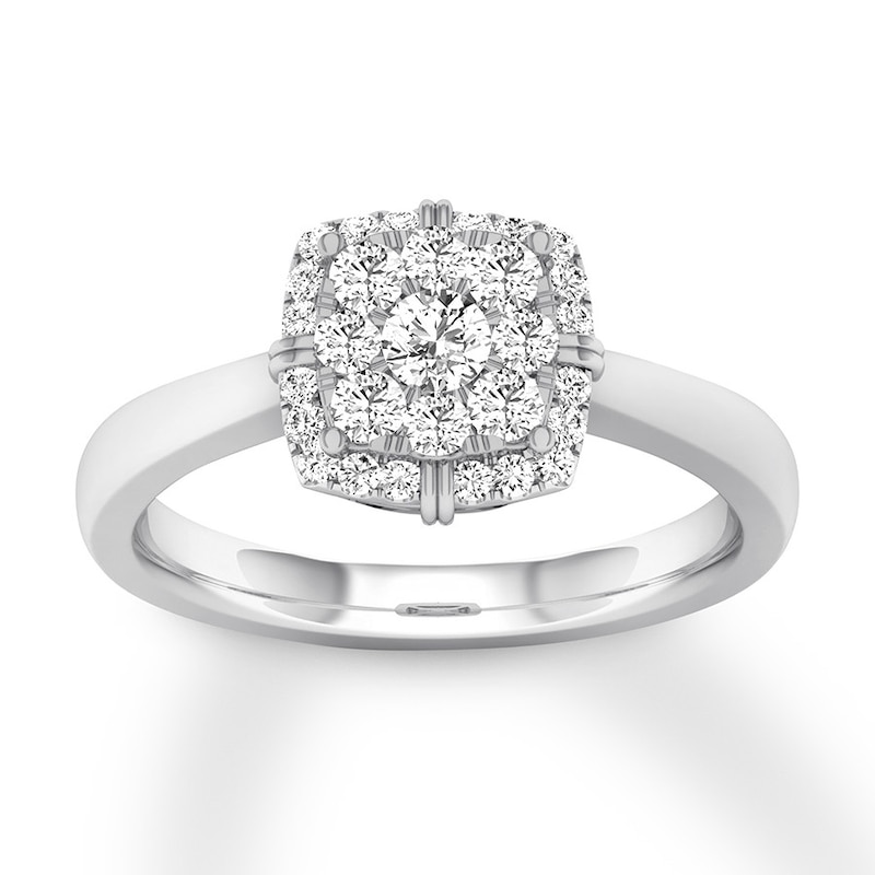 Main Image 1 of Now + Forever Diamond Engagement Ring 1/4 ct tw Round-cut 10K White Gold