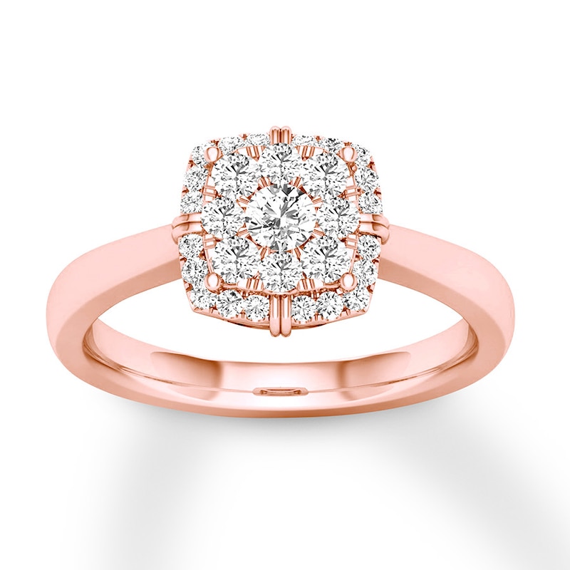 Main Image 1 of Now + Forever Diamond Engagement Ring 1/4 ct tw Round-cut 10K Rose Gold