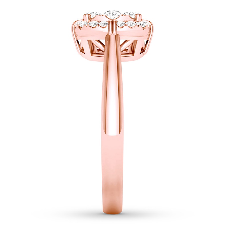 Main Image 3 of Now + Forever Diamond Engagement Ring 1/4 ct tw Round-cut 10K Rose Gold
