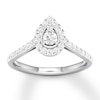 Thumbnail Image 1 of Now + Forever Diamond Engagement Ring 1/3 ct tw Round-cut 10K White Gold