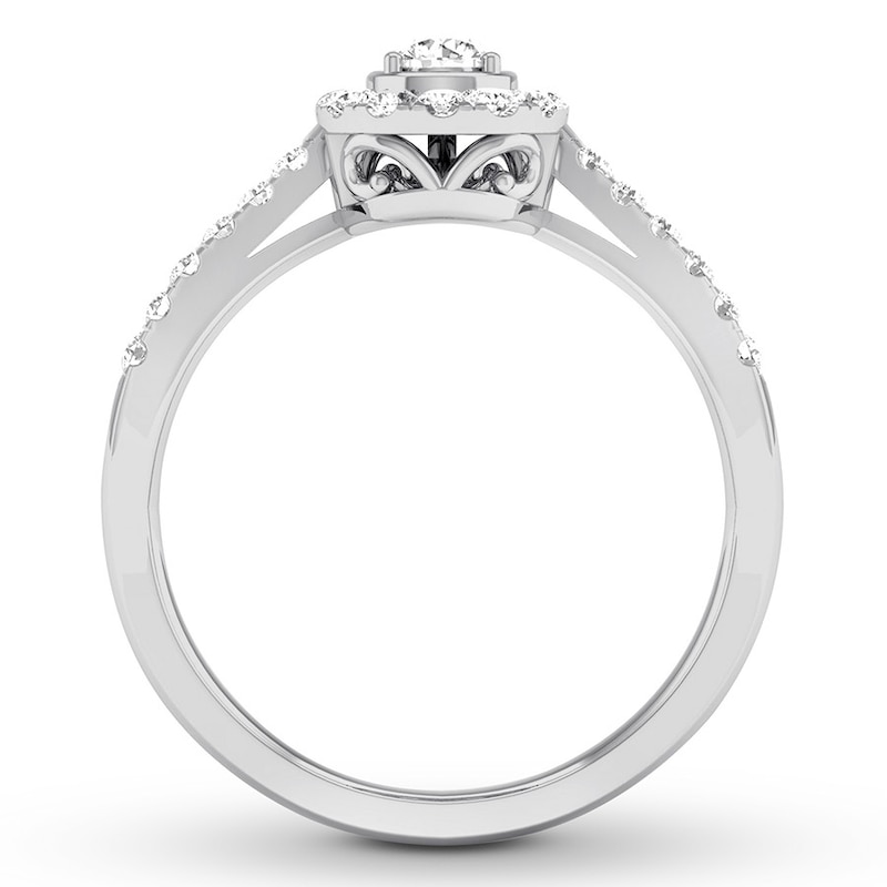 Main Image 2 of Now + Forever Diamond Engagement Ring 1/3 ct tw Round-cut 10K White Gold