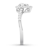 Thumbnail Image 2 of Diamond Engagement Ring 1/3 ct tw Round-cut 10K White Gold