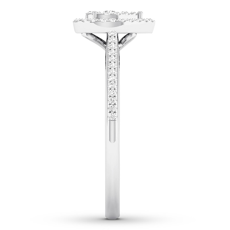 Main Image 3 of Now + Forever Diamond Engagement Ring 1/4 ct tw Round-cut 10K White Gold