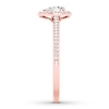 Thumbnail Image 2 of Diamond Engagement Ring 1/3 ct tw Pear & Round 10K Rose Gold