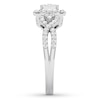 Thumbnail Image 2 of Diamond Engagement Ring 1/2 ct tw Round-cut 10K White Gold