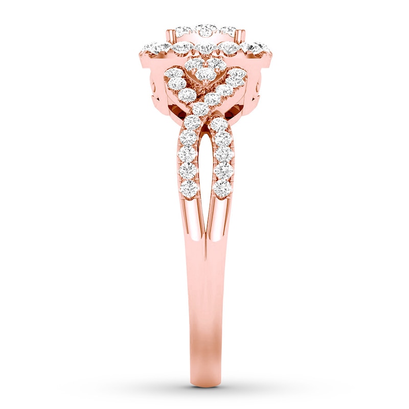 Main Image 3 of Now + Forever Diamond Engagement Ring 1/2 ct tw Round-cut 10K Rose Gold