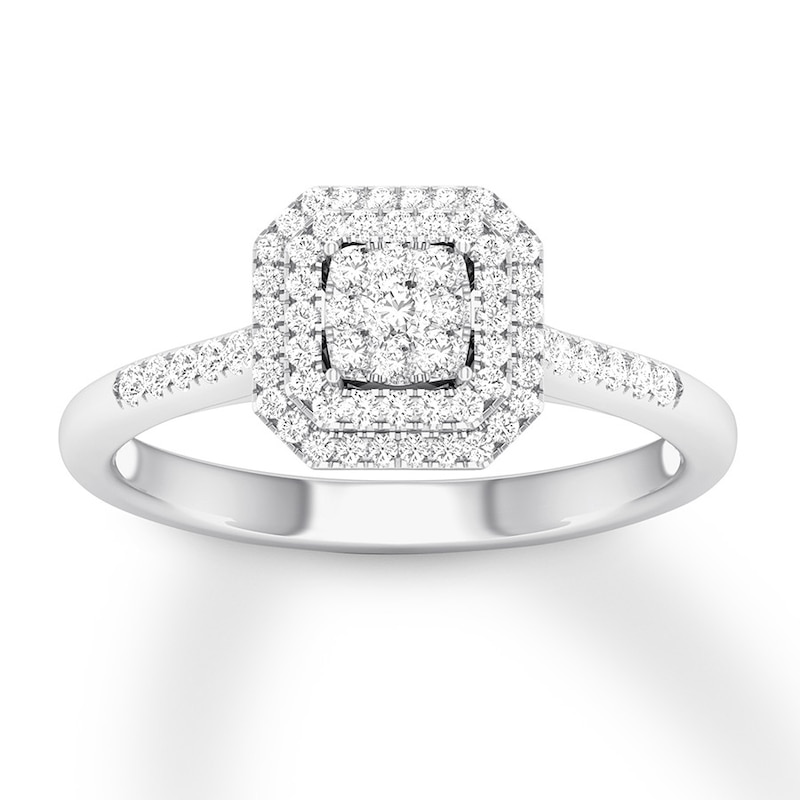 Main Image 1 of Now + Forever Diamond Engagement Ring 1/4 ct tw Round-cut 10K White Gold