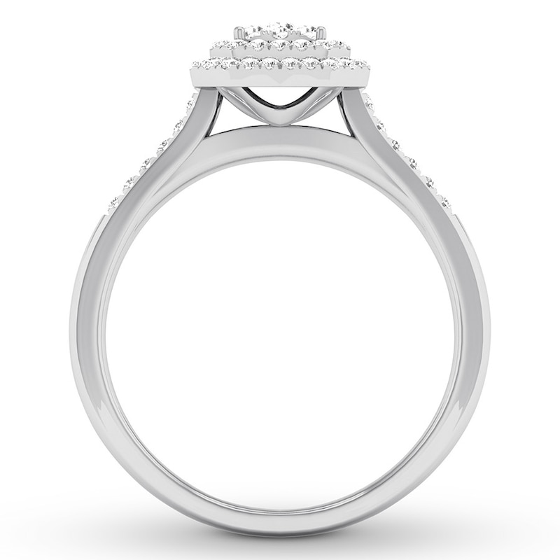 Main Image 2 of Now + Forever Diamond Engagement Ring 1/4 ct tw Round-cut 10K White Gold