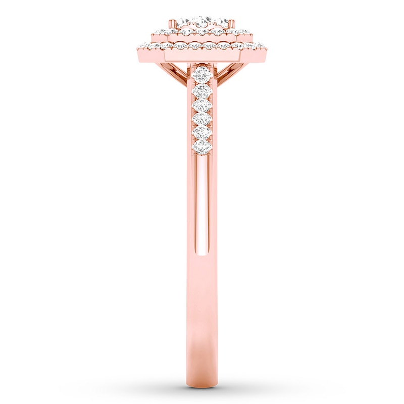 Main Image 3 of Now + Forever Diamond Engagement Ring 1/4 ct tw Round-cut 10K Rose Gold