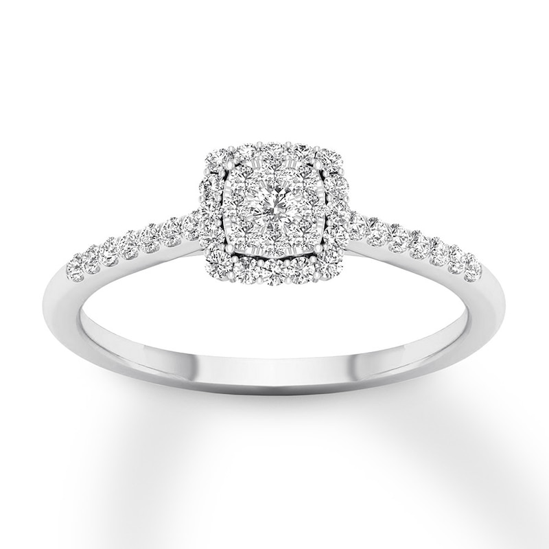 Main Image 1 of Now + Forever Diamond Engagement Ring 1/4 ct tw Round-cut 10K White Gold