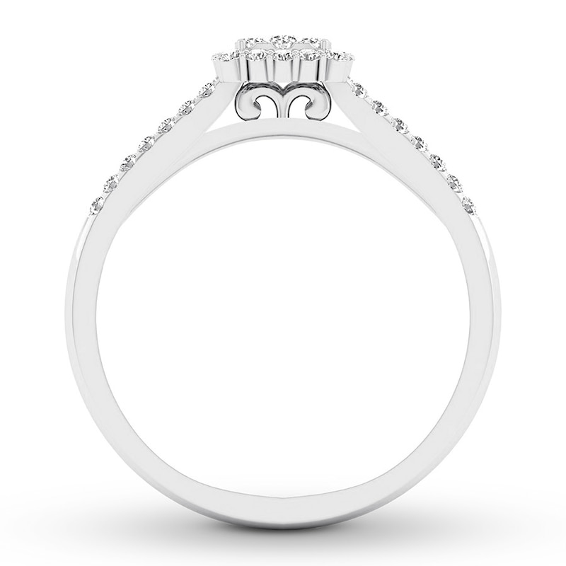 Main Image 2 of Now + Forever Diamond Engagement Ring 1/4 ct tw Round-cut 10K White Gold