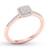 Thumbnail Image 3 of Diamond Engagement Ring 1/4 ct tw Round-cut 10K Rose Gold