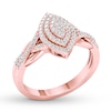 Thumbnail Image 3 of Diamond Engagement Ring 1/4 ct tw Round-cut 10K Rose Gold