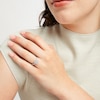Thumbnail Image 4 of Now + Forever Diamond Engagement Ring 1/2 ct tw Princess & Round-cut 14K White Gold