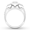 Thumbnail Image 1 of Diamond Engagement Ring 1/2 ct tw Round-cut 10K White Gold