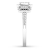 Thumbnail Image 3 of Memories Moments Magic Diamond Engagement Ring 1/2 ct tw Round-cut 10K White Gold