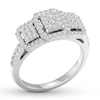 Thumbnail Image 3 of Diamond Engagement Ring 1/2 ct tw Round-cut 10K White Gold