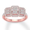 Thumbnail Image 0 of Memories Moments Magic Diamond Engagement Ring 1/2 ct tw Round-cut 10K Rose Gold