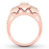 Thumbnail Image 2 of Memories Moments Magic Diamond Engagement Ring 1/2 ct tw Round-cut 10K Rose Gold