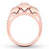 Thumbnail Image 1 of Memories Moments Magic Diamond Engagement Ring 1/2 ct tw Round-cut 10K Rose Gold