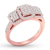 Thumbnail Image 3 of Diamond Engagement Ring 1/2 ct tw Round-cut 10K Rose Gold
