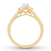 Thumbnail Image 2 of Now + Forever Pear-Shaped Diamond Engagement Ring 1/2 ct tw 14K Yellow Gold