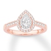 Thumbnail Image 1 of Now + Forever Pear-Shaped Diamond Engagement Ring 1/2 ct tw 14K Rose Gold