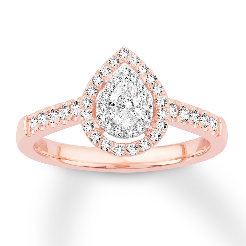 The Bliss Rose Gold Pear Shaped Wedding Set – Modern Gents