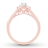 Thumbnail Image 1 of Pear-Shaped Diamond Engagement Ring 1/2 ct tw 14K Rose Gold