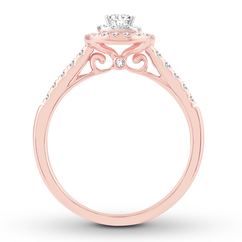 Pear-Shaped Diamond Engagement Ring 1/2 ct tw 14K Rose Gold | Kay