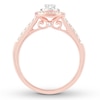 Thumbnail Image 1 of Oval Diamond Engagement Ring 1/2 ct tw 14K Rose Gold