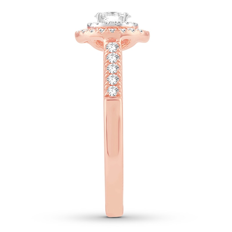 Main Image 3 of Now + Forever Oval Diamond Engagement Ring 1/2 ct tw 14K Rose Gold
