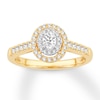 Thumbnail Image 1 of Now + Forever Oval Diamond Engagement Ring 1/2 ct tw 14K Yellow Gold