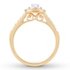 Thumbnail Image 2 of Now + Forever Oval Diamond Engagement Ring 1/2 ct tw 14K Yellow Gold