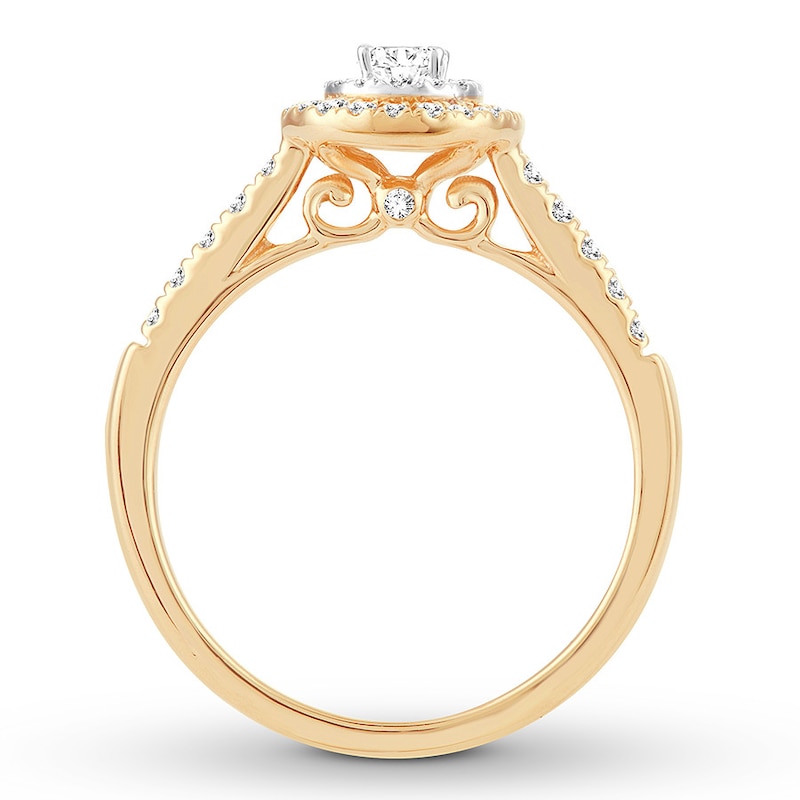 Main Image 2 of Now + Forever Oval Diamond Engagement Ring 1/2 ct tw 14K Yellow Gold