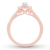 Thumbnail Image 2 of Now + Forever Emerald-Cut Diamond Engagement Ring 1/2 ct tw 14K Rose Gold